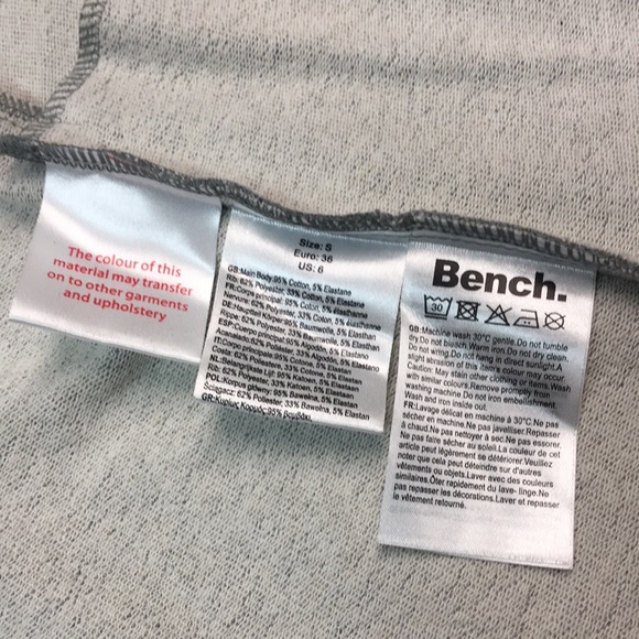 Bench Women’s Light Gray Shawl Collar Zip Up Sweater. Sz S - Picture 9 of 14